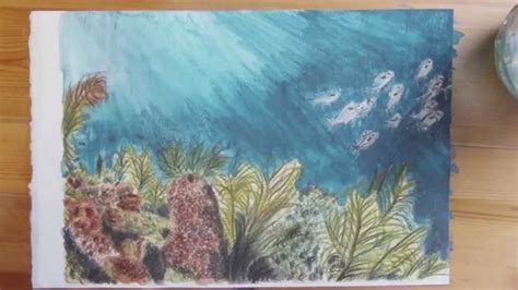 Coral Reef Drawing With Color At Paintingvalley Explore