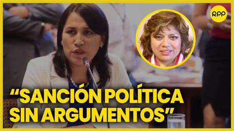 Sobre Zoraida Ávalos El Congreso a cometido un error ha comenzado a