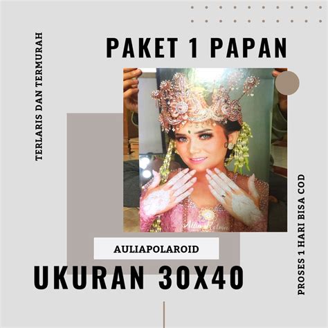 Jual Cetak Foto Sudah Dibingkai Papan Mdf Ukuran R R X Paket