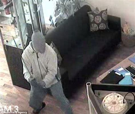 Caught On Cctv The Moment A Jeweller Took On Two Robbers Wielding An