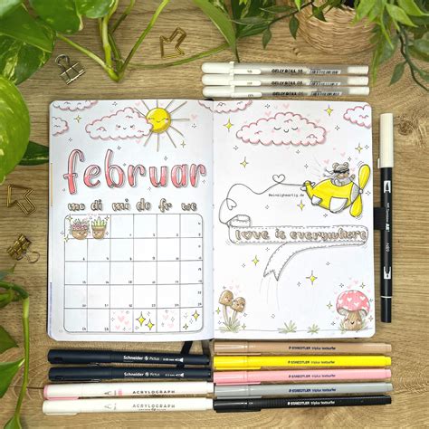 Bullet Journal Februar Liebe Einzigheartig De