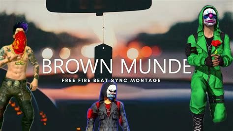 Brown Munde Free Fire Beat Sync Montage Remix Editz Youtube