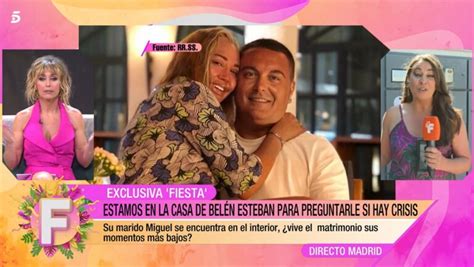 Bel N Esteban Aclara Los Rumores De Ruptura Con Miguel Marcos Est N