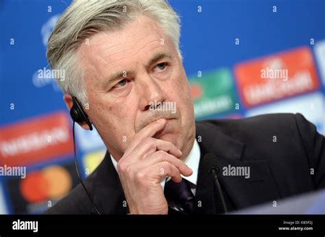 Munich Germany Th Feb Munich S Headcoach Carlo Ancelotti