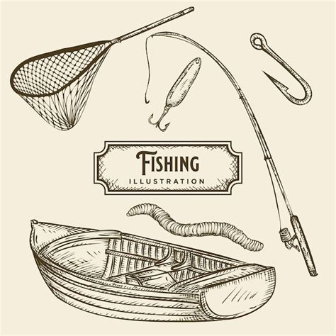 Ilustração De Pesca Vetor Premium