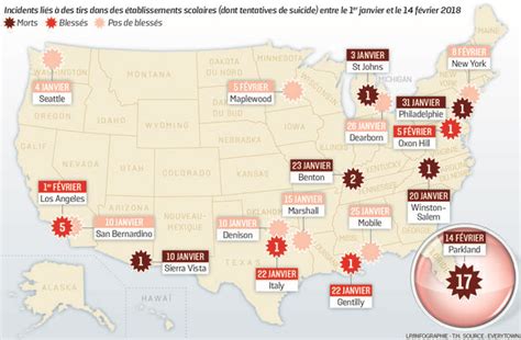 Etats Unis Une Fusillade Tous Les 3 Jours En Milieu Scolaire Depuis Janvier Le Parisien