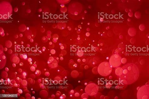 Abstract Red Bokeh Background With Soft Blur Bokeh Light Effect