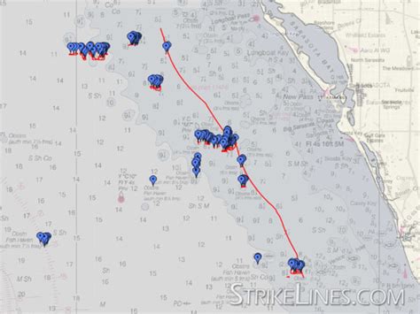 Pensacola Bay 20 Strikelines Fishing Charts