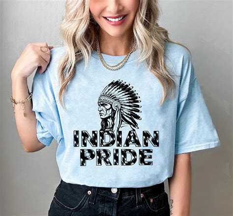Indian Pride Svg For Shirt Indians Svg Indian Sillhouette Etsy