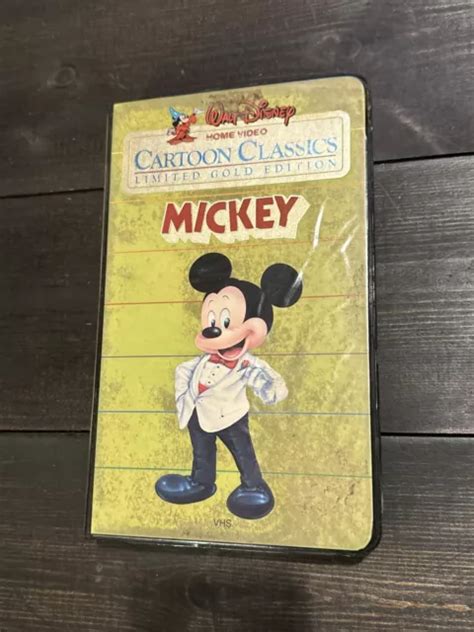 Disney Cartoon Classics Limited Gold Edition Mickey Vhs Clamshell