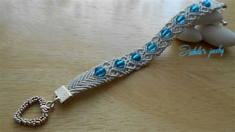 Macrame Diamond Square Bracelets Izabela Craftwork