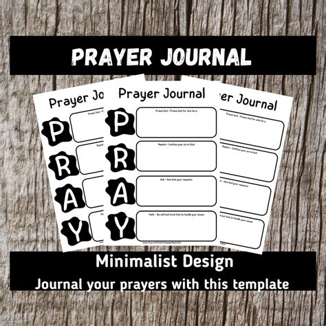 Printable Prayer Journal, Christian Journal for Women, Christian ...