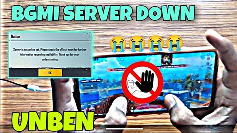 Finally Bgmi Server Down Bgmi Unben Gameonx Youtube