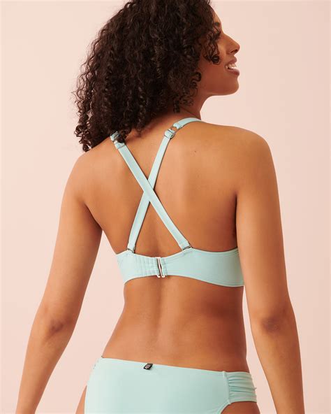 TURQUOISE D Cup Balconette Bikini Top Aqua La Vie En Rose
