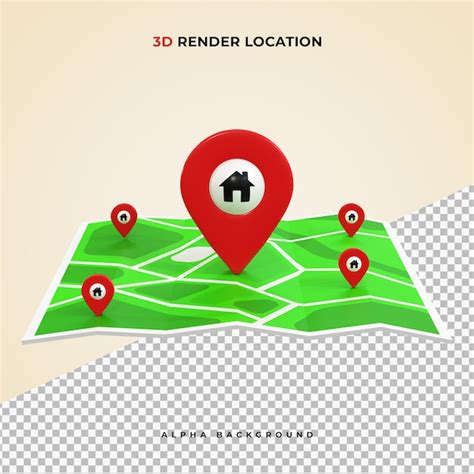 Pino De Mapa 3d Realista Vermelho Ponteiro De Marcadores De Gps