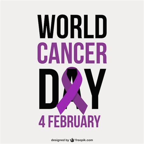 Premium Vector Lettering World Cancer Day