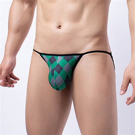 Sexy Dos Homens Cuecas Lingerie Respir Vel Cintura Baixa Biqu Ni Tanga