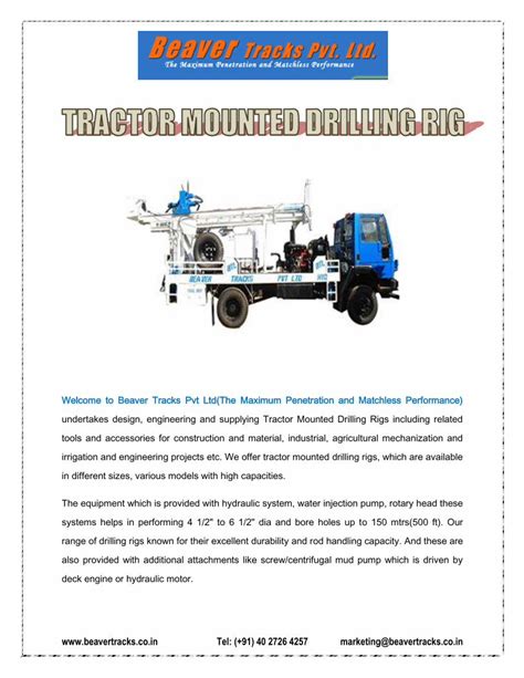 Pdf Tractor Mounted Drilling Rig Dokumen Tips