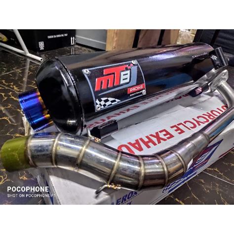 MT8 Pipe Titanium Tip Beat Nmax Aerox Click Mio I 125 Sporty