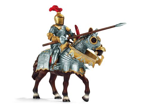 SCHLEICH 70017 Chevalier à cheval a lance 15 cm X 8 5 cm X 18 cm