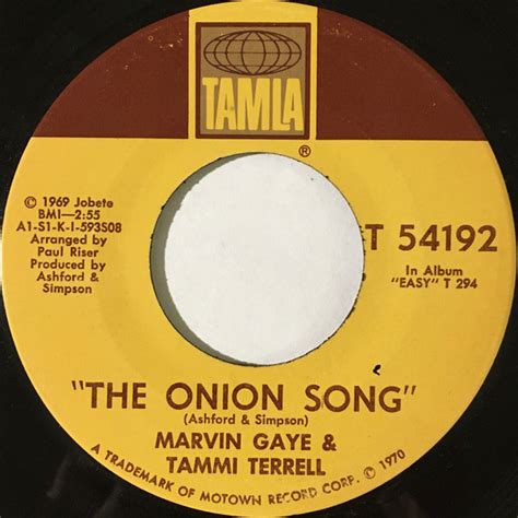 Marvin Gaye And Tammi Terrell The Onion Song 1970 Vinyl Discogs
