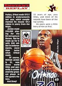 Shaquille O Neal Basketball Card Orlando Magic Jam Pac Magazine