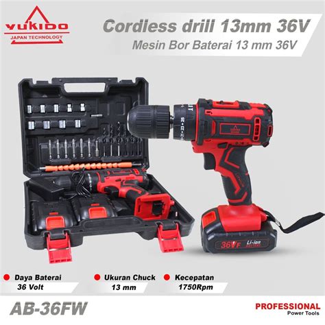 Jual New Mesin Bor Cordless Drill 12volt 36v Bor Tangan Tanpa Kabel