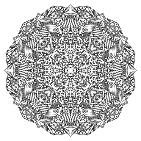 Mandala Floral Tr S Complexe Coloriages Mandalas Difficiles Pour Adultes