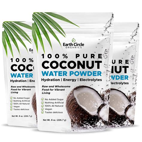 Organic Coconut Water Powder Hydrate And Energize Naturally Earth Shift Products