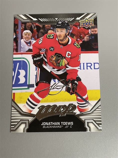 Upper Deck Mvp Silver Script Jonathan Toews For Sale