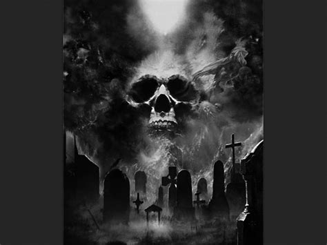 Skull Graveyard Tattoo Designs / 40 Graveyard Tattoo Designs For Men ...