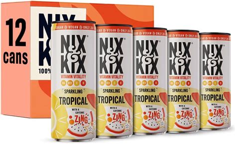 Nix Kix Vitamin Vitality Sparkling Tropical Flavour With Added