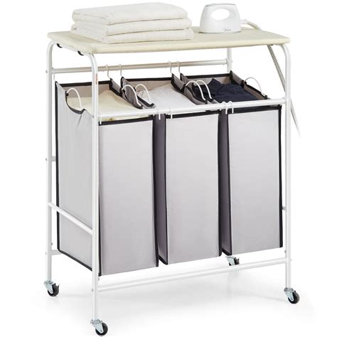 VEVOR Panier Linge Mobile 72 5x41x89 Cm Chariot Linge Sale Amovibles