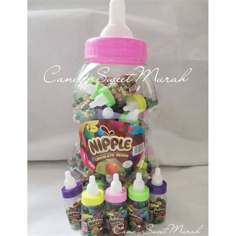 Nipple Chocolate Bean Jelly Bean Whistle Candy 50pcs Baby Bottle