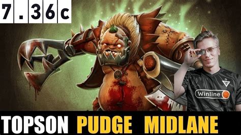 TOPSON PUDGE MID 7 36C DOTA 2 HIGHEST MMR MATCH Dota2gameplay