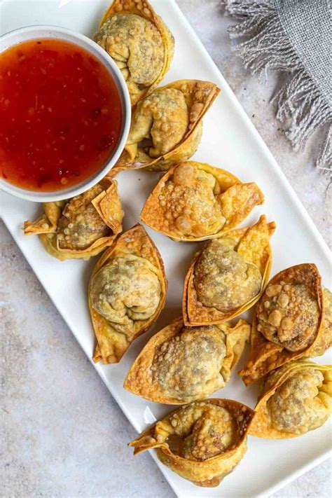 Crispy Air Fryer Wontons Six Hungry Feet