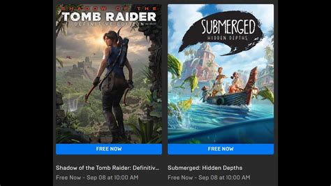 Free Game Weekly Review Shadow Of The Tomb Raider Submerged Hidden