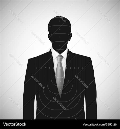 Human silhouette target unknown person Royalty Free Vector