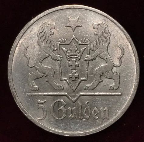 Germany Poland Danzig 5 Gulden 1923 Silver Catawiki