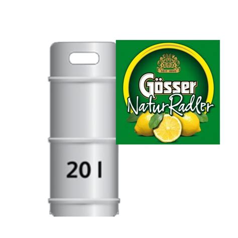 Gösser Naturradler Zitrone 20lt Fass OGO Getränke