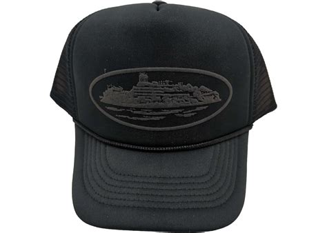 Corteiz Alcatraz Premium Puff Print Trucker Hat Blackblack Ss23 Gb