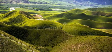 undulating grasslands  mountains stock image image  plain hill