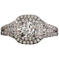 De Beers 2.24 Carat Cushion Cut Diamond Platinum Solitaire Ring at ...