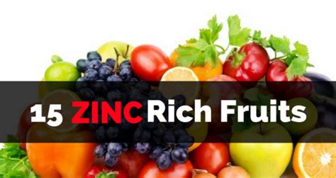 Zinc-Rich Fruits: 15 Foods to Include in Your Diet