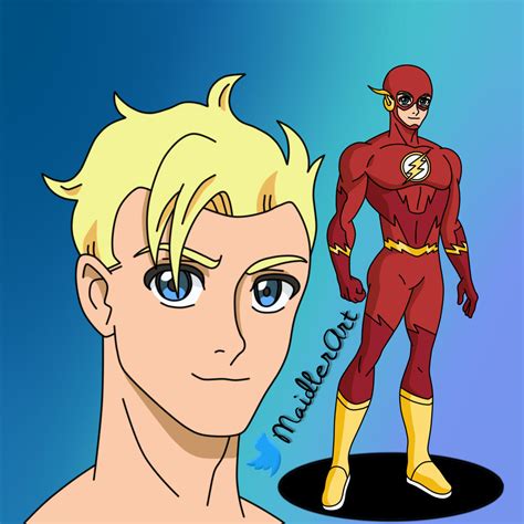 The Flash Barry Allen By Maidlerart On Deviantart