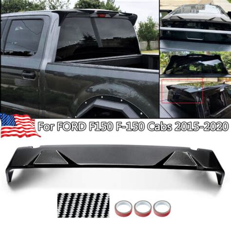 For 2015 2020 Ford F 150 Carbon Look Trunk Roof Spoiler Lip Wing All