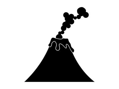 Volcano SVG Volcano Clipart Volcano Files For Cricut Volcano Cut