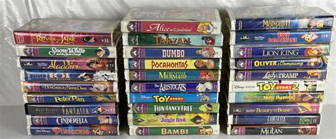 Vintage LOT Of 29 Walt Disney VHS Tapes Grelly USA