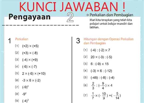 Kunci Jawaban Matematika Kelas Halaman Kurikulum Merdeka Pengayaan