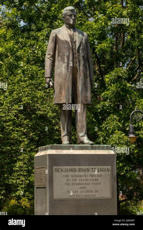 Benjamin Ryan Tillman statue near the state capitol in Columbia SC ...